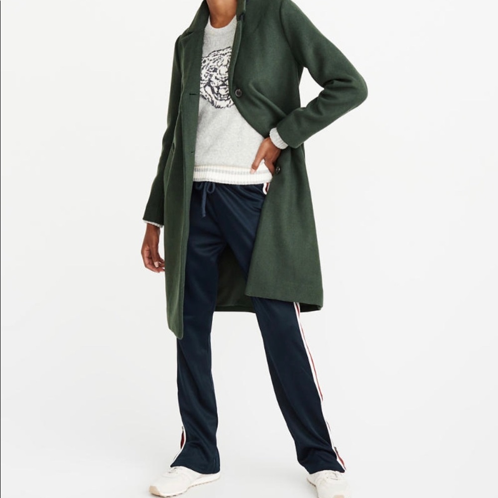 Abercrombie & Fitch Wool Blend Dad Coat